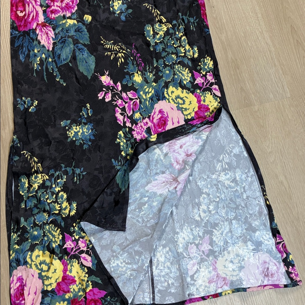NWT By Anthropologie Twofer Midi Slip Dress size Large 90s Vintage Style - Picture 10 of 13